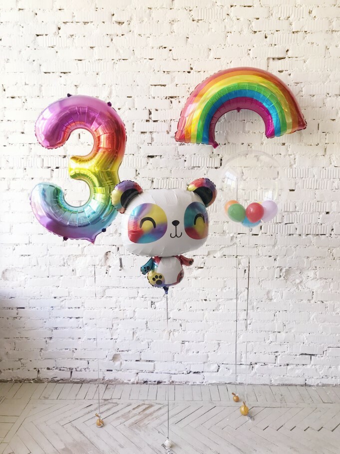 Композиция «Радужная панда»