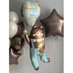 Готовое решение «Мишка на воздушном шаре»