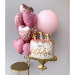 Композиция «Розовый торт»